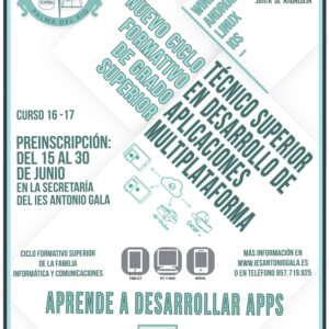 NUEVO CICLO FORMATIVO EN NUESTRO CENTRO