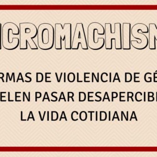 MICROMACHISMOS EN LA VIDA DIARIA