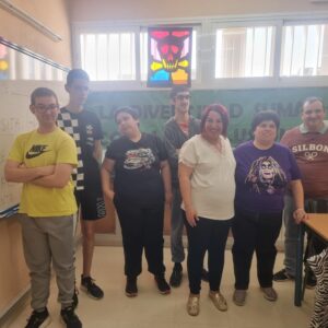 Visita de Gema Franco al IES Antonio Gala