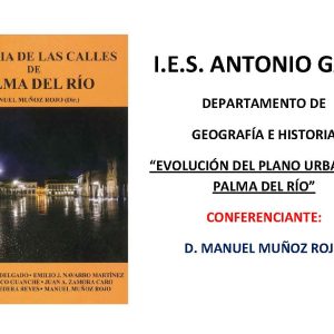 CONFERENCIA DE D. MANUEL MUÑOZ ROJO
