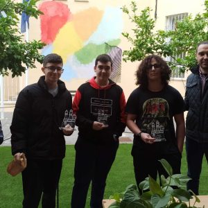 Entrega de trofeos del torneo de ajedrez