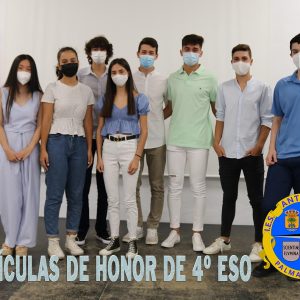 MATRÍCULAS DE HONOR DE 4º ESO