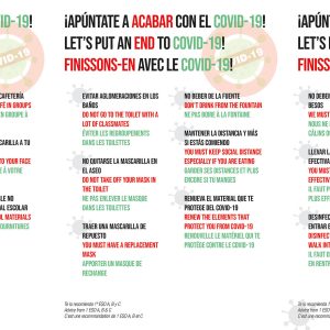 CARTELES TRILINGÜES PARA LA PREVENCIÓN DEL COVID-19